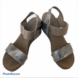 Boutique by Corkys Silver Python Wedge